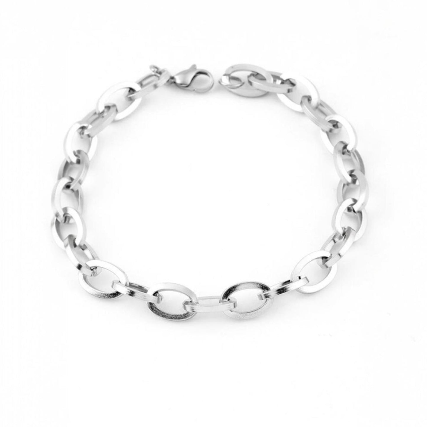 Alza Erkek 316L Çelik Zincir Bileklik – Suya Dayanıklı, Kararmaz 8 mm