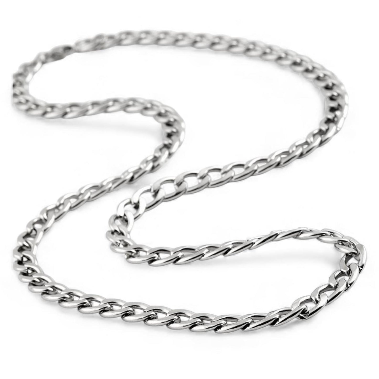 Alza Erkek 316L Çelik Zincir Kolye – Suya Dayanıklı, Kararmaz 6 mm