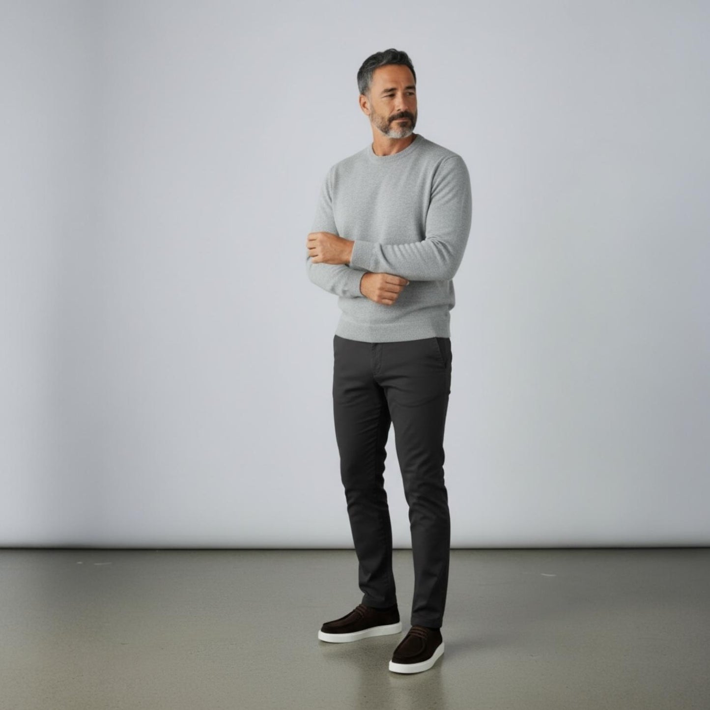 Alza Erkek Hakiki Deri Casual Ayakkabı - Kahverengi Süet