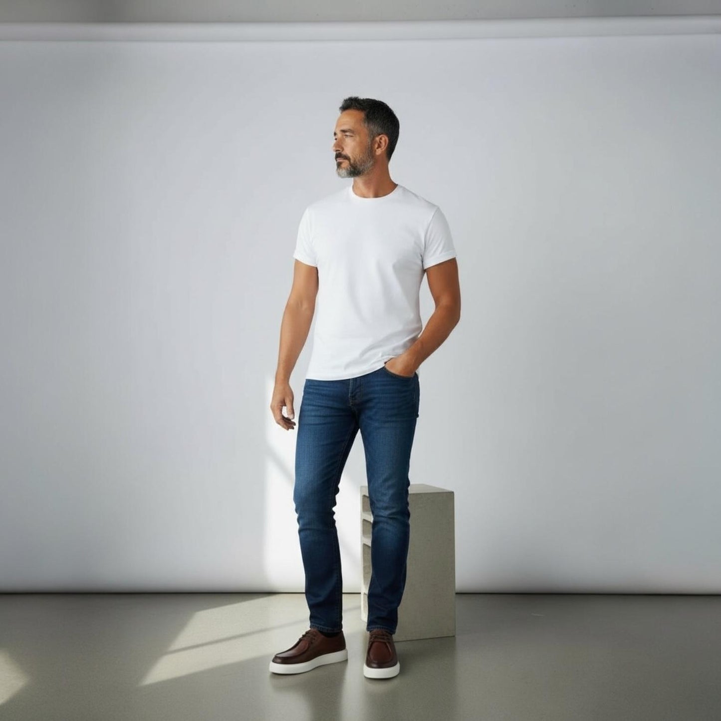 Alza Erkek Hakiki Deri Casual Ayakkabı - Kahverengi Floter