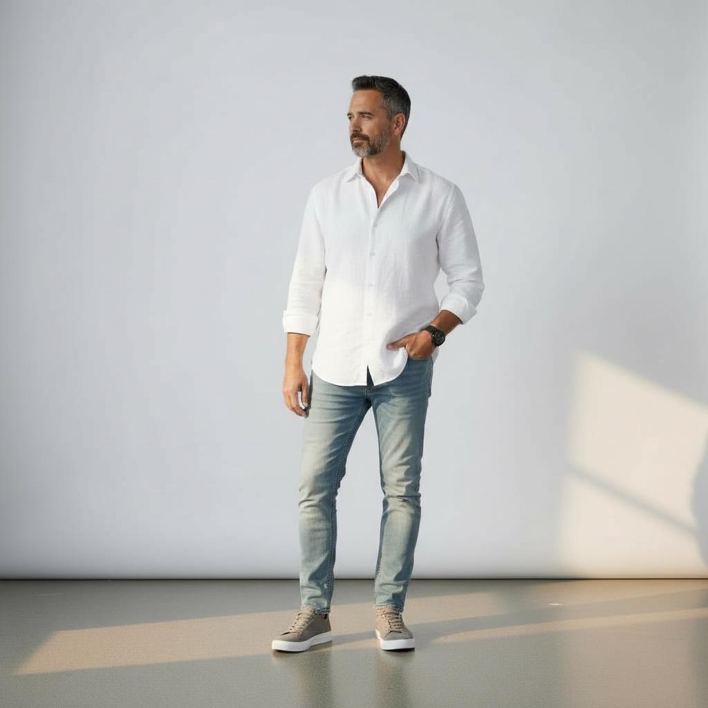 Alza Erkek Hakiki Deri Sneaker - Gri Süet