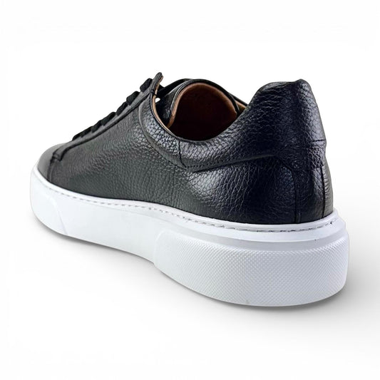 Footcap Erkek Hakiki Deri Sneaker Eva Taban – Siyah/Beyaz | ALZA