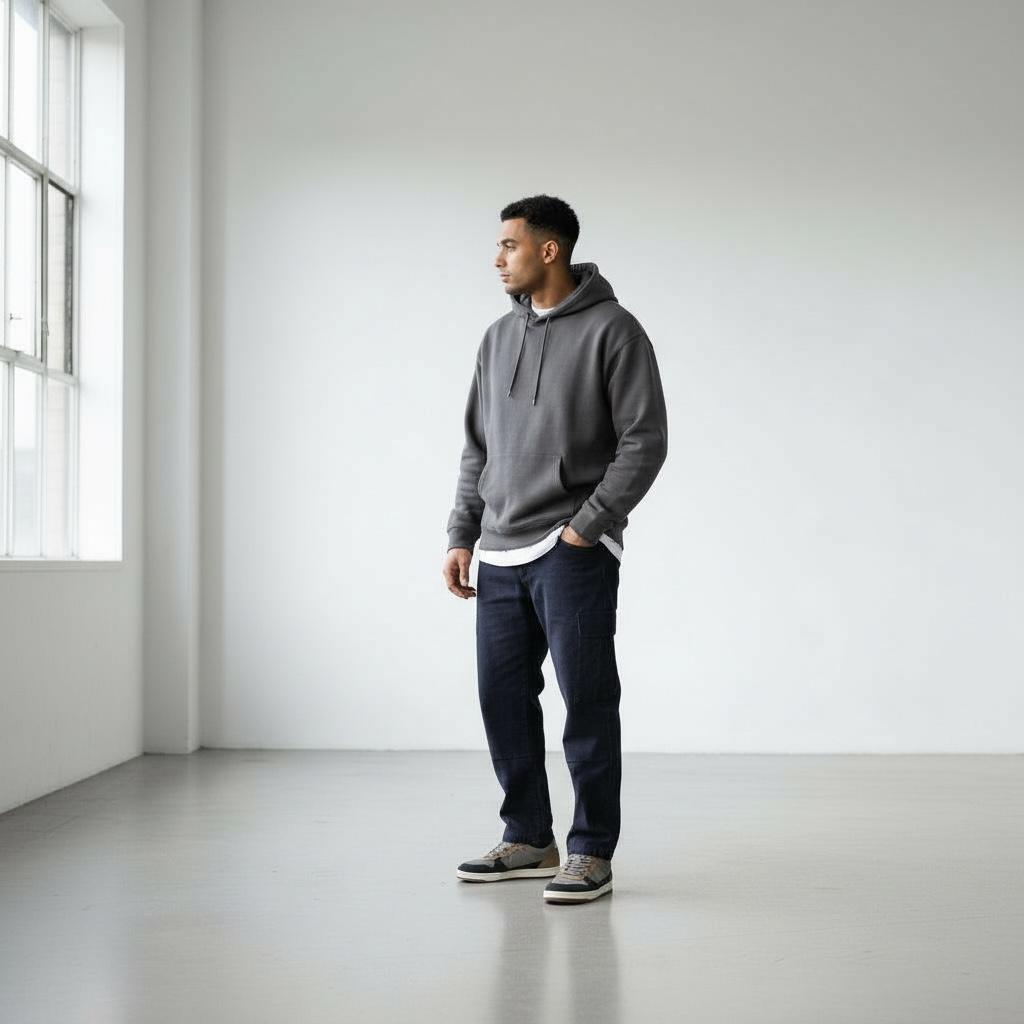 ALZA Hakiki Deri Erkek Sneaker – Gri/Taba