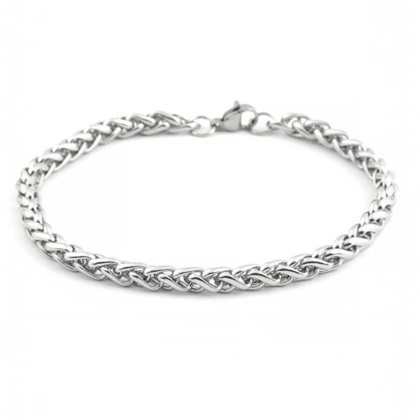 Alza Erkek 316L Çelik Zincir Bileklik – Suya Dayanıklı, Kararmaz 4 mm