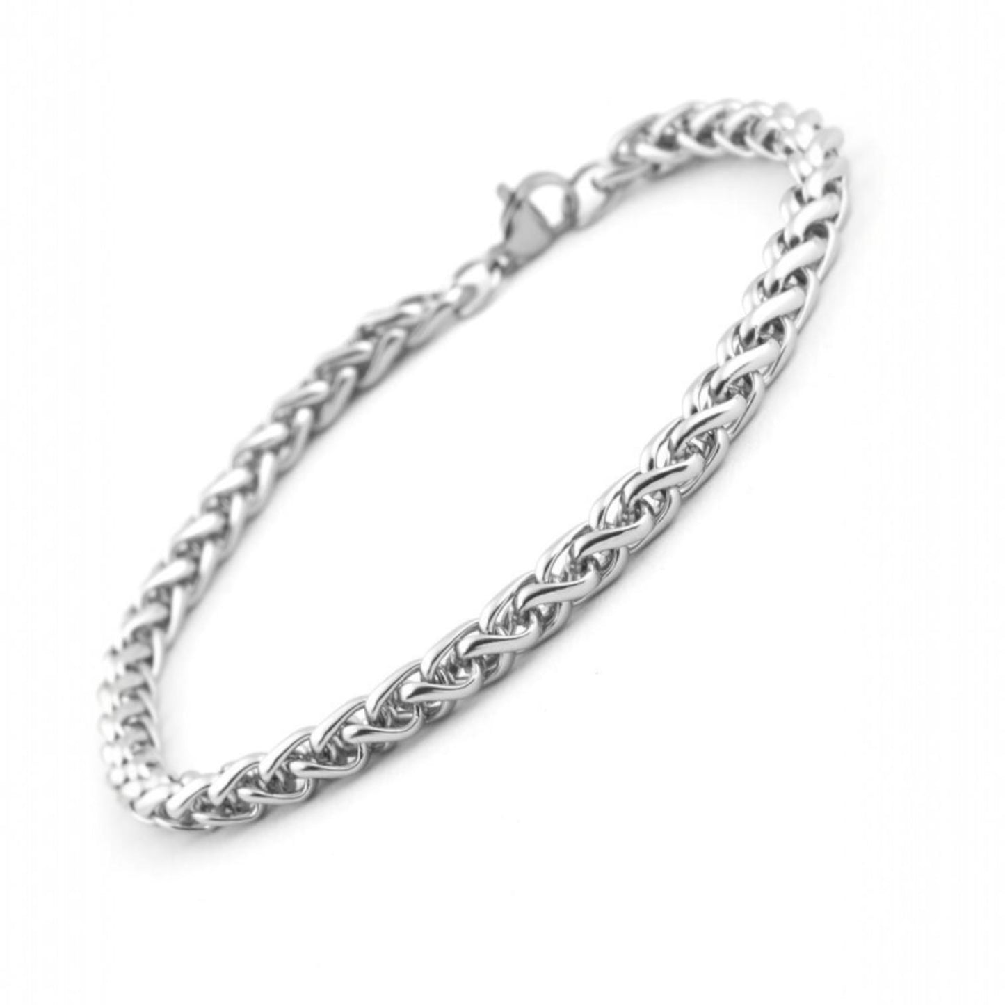 Alza Erkek 316L Çelik Zincir Bileklik – Suya Dayanıklı, Kararmaz 4 mm