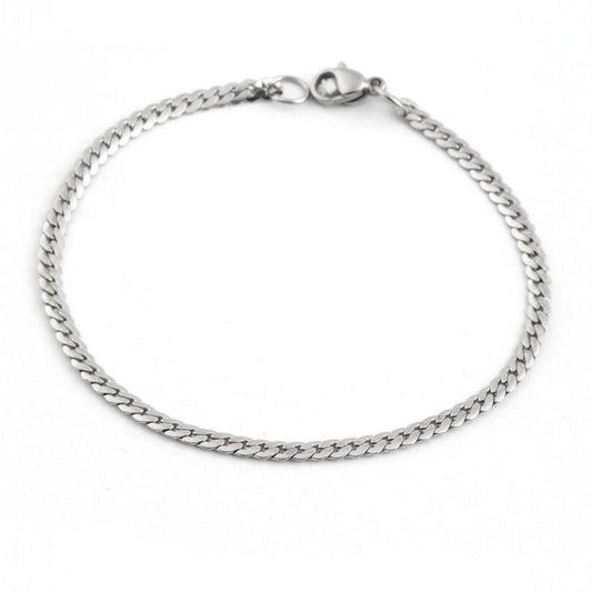 Alza Erkek 316L Çelik Zincir Bileklik – Suya Dayanıklı, Kararmaz