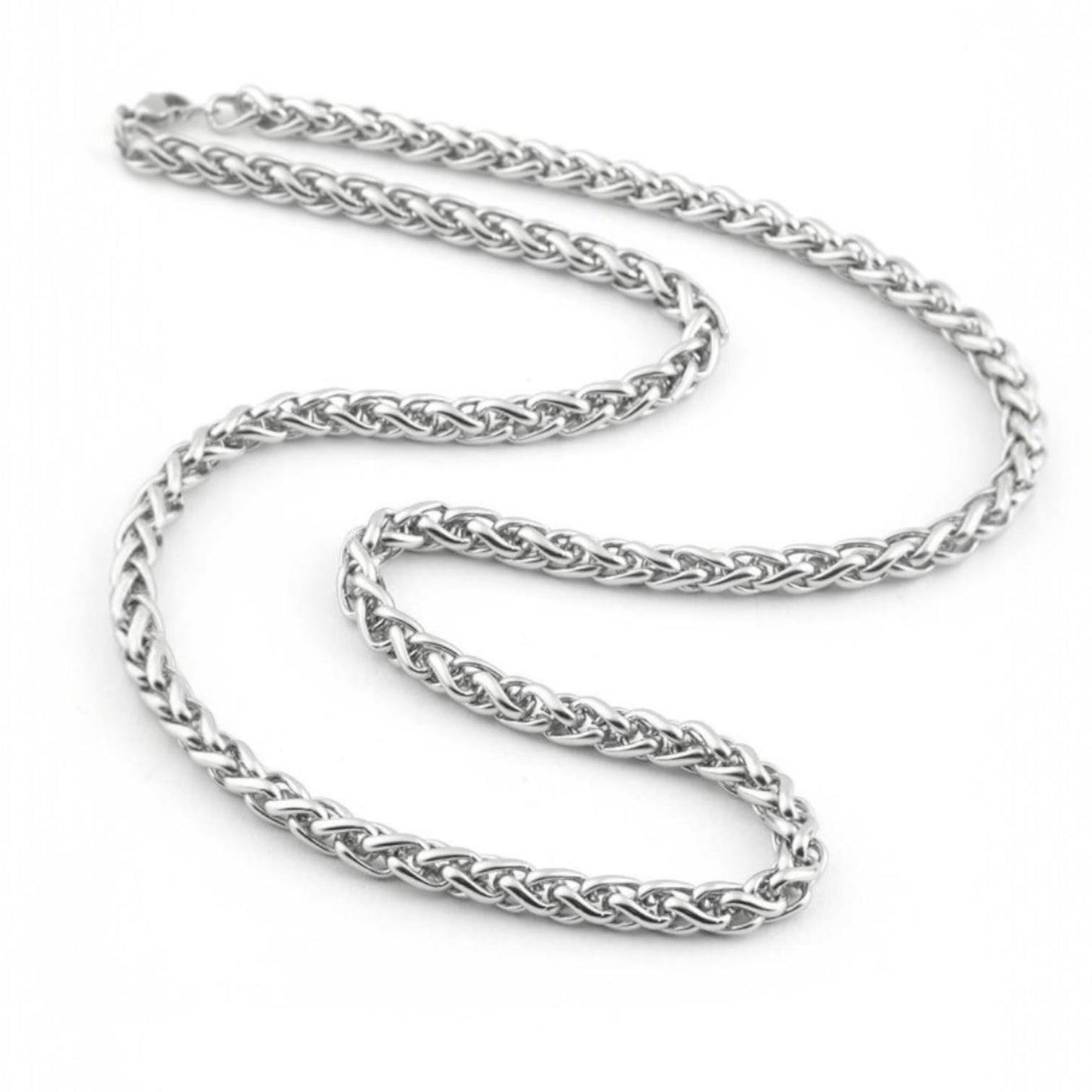 Alza Erkek 316L Çelik Zincir Kolye – Suya Dayanıklı, Kararmaz - 7 mm