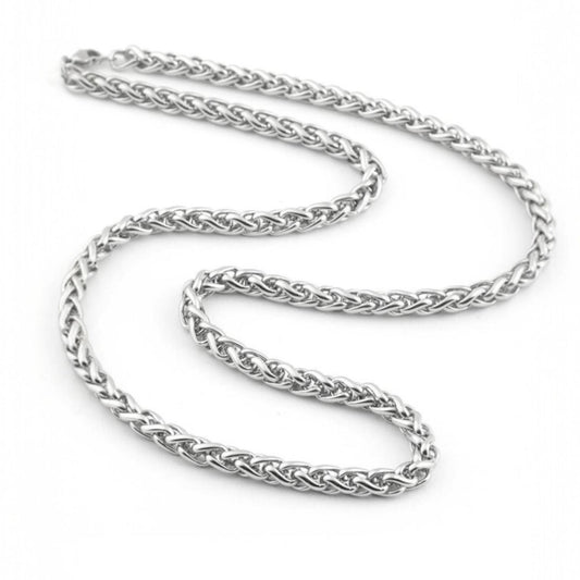 Alza Erkek 316L Çelik Zincir Kolye – Suya Dayanıklı, Kararmaz - 7 mm