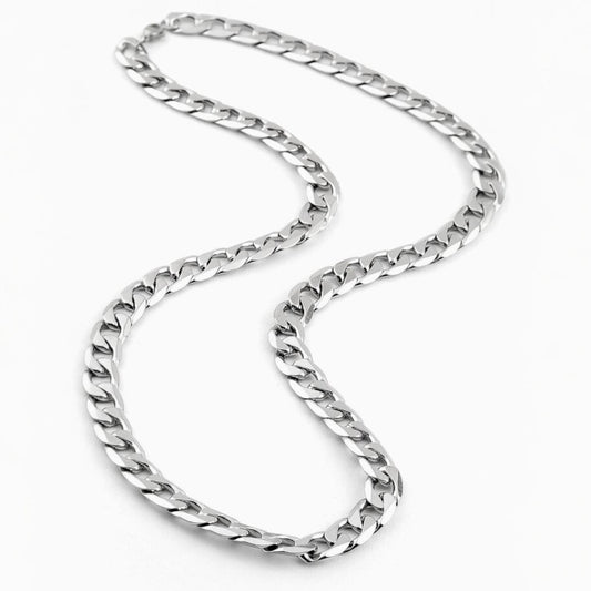 Alza Erkek 316L Çelik Zincir Kolye – Suya Dayanıklı, Kararmaz 6 mm