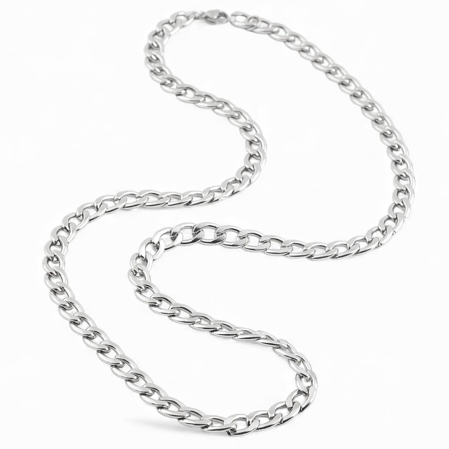 Alza Erkek 316L Çelik Zincir Kolye – Suya Dayanıklı, Kararmaz 6 mm