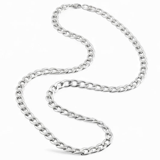 Alza Erkek 316L Çelik Zincir Kolye – Suya Dayanıklı, Kararmaz 6 mm