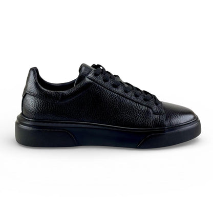 Footcap Erkek Hakiki Deri Sneaker Eva Taban – Siyah | ALZA