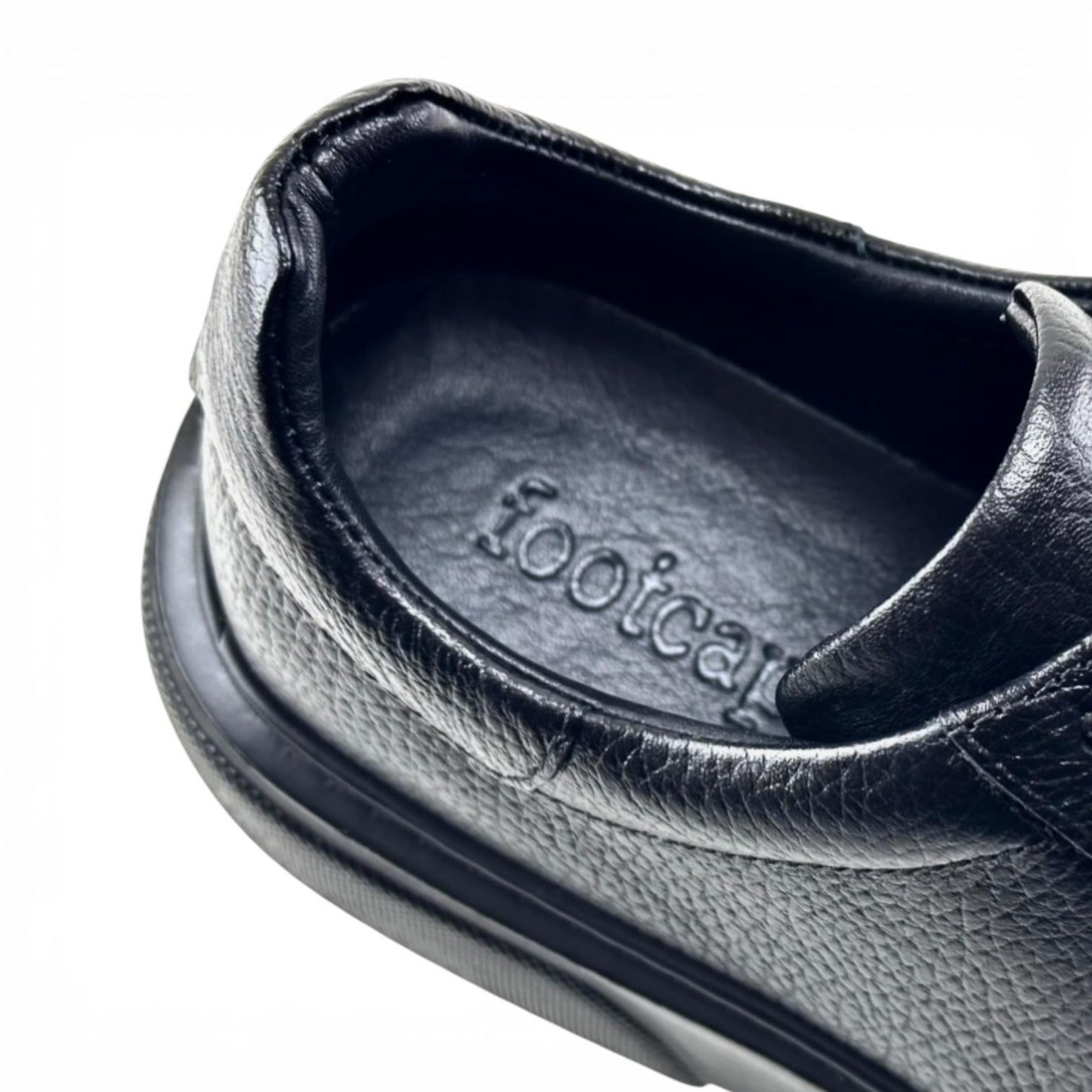 Footcap Erkek Hakiki Deri Sneaker Eva Taban – Siyah | ALZA