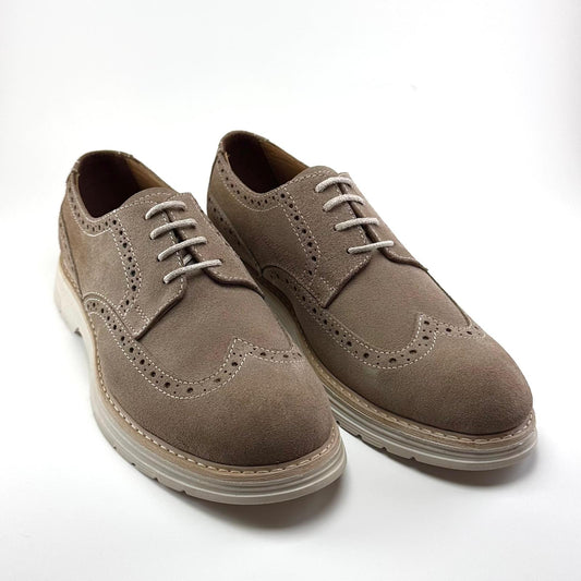 Alza Erkek Hakiki Deri Casual Ayakkabı - Bej Süet