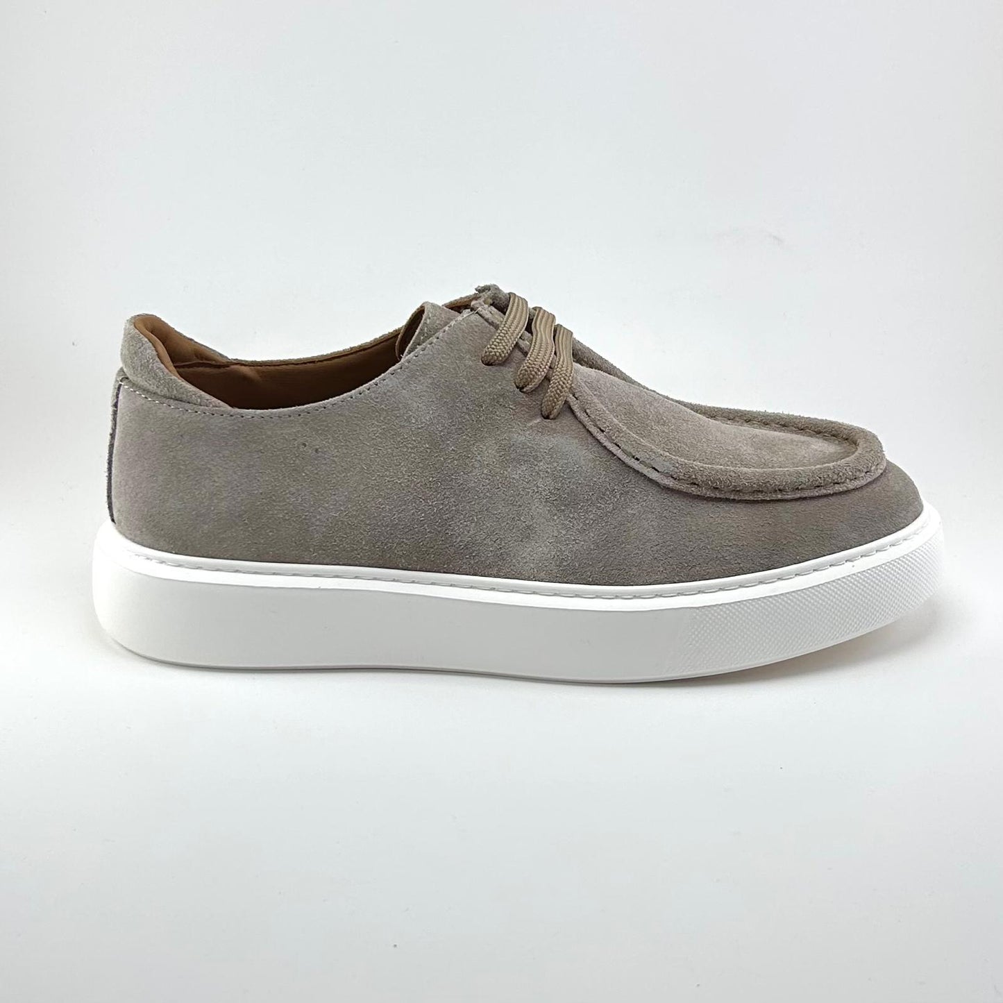 Alza Erkek Hakiki Deri Casual Ayakkabı - Bej Süet