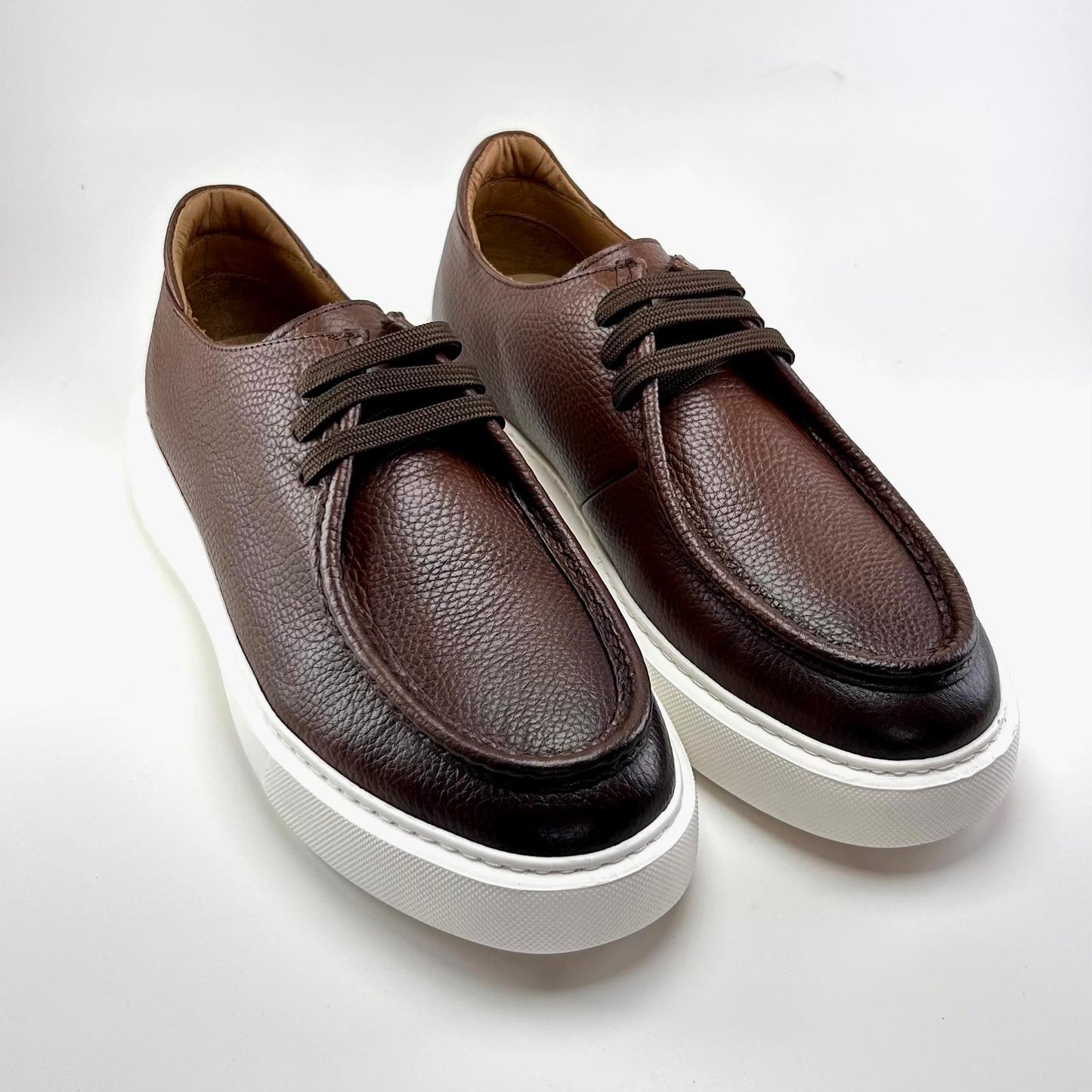 Alza Erkek Hakiki Deri Casual Ayakkabı - Kahverengi Floter