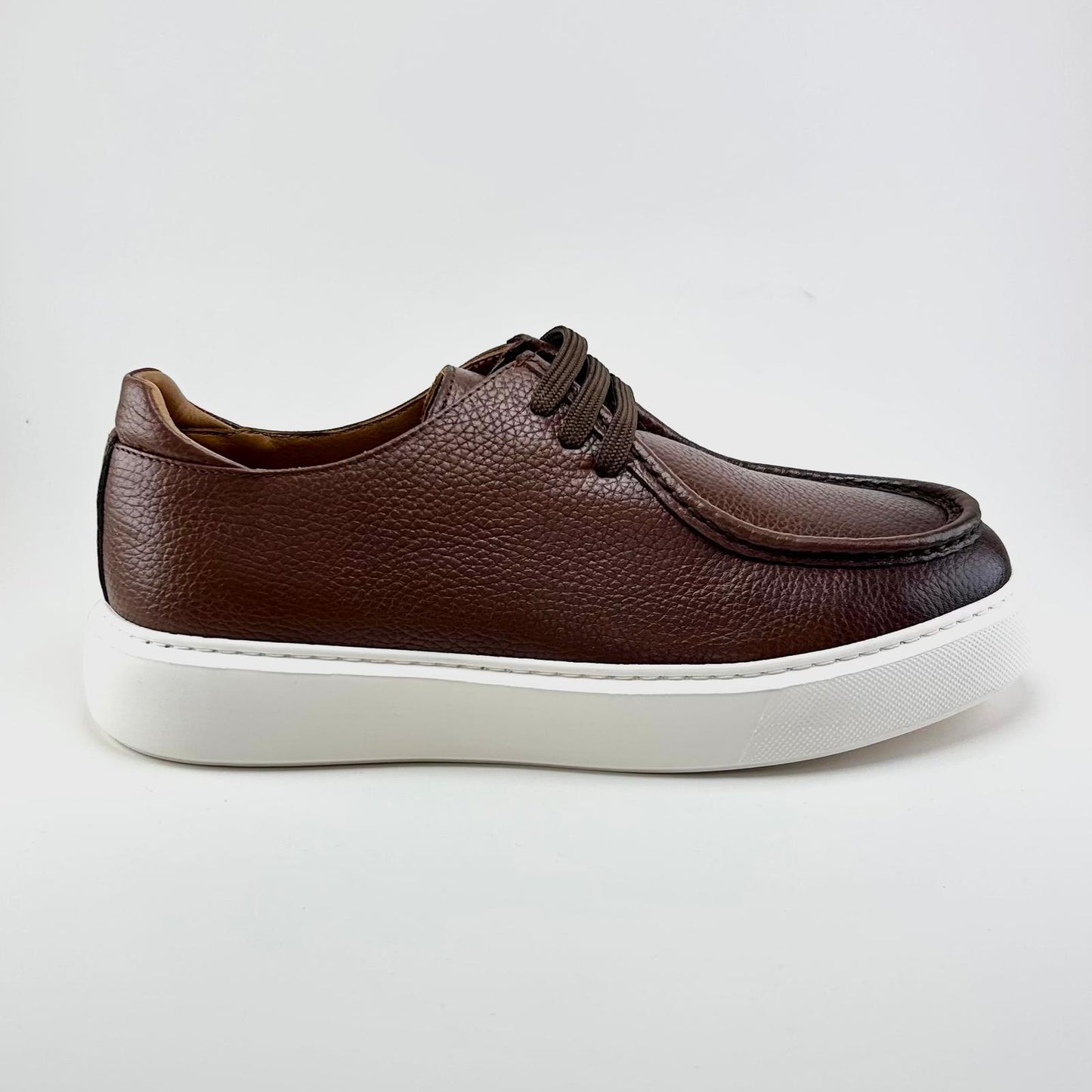 Alza Erkek Hakiki Deri Casual Ayakkabı - Kahverengi Floter