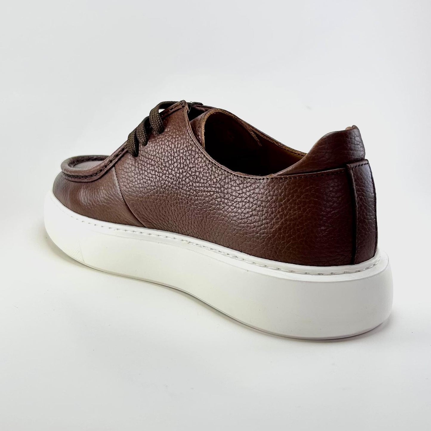 Alza Erkek Hakiki Deri Casual Ayakkabı - Kahverengi Floter