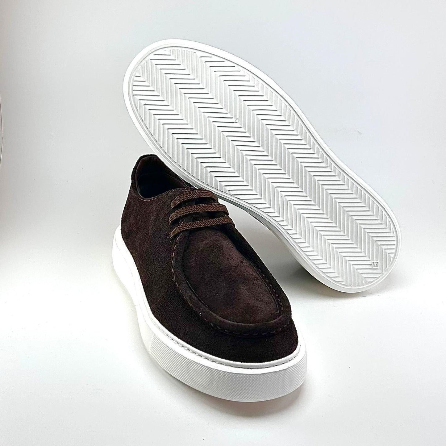 Alza Erkek Hakiki Deri Casual Ayakkabı - Kahverengi Süet