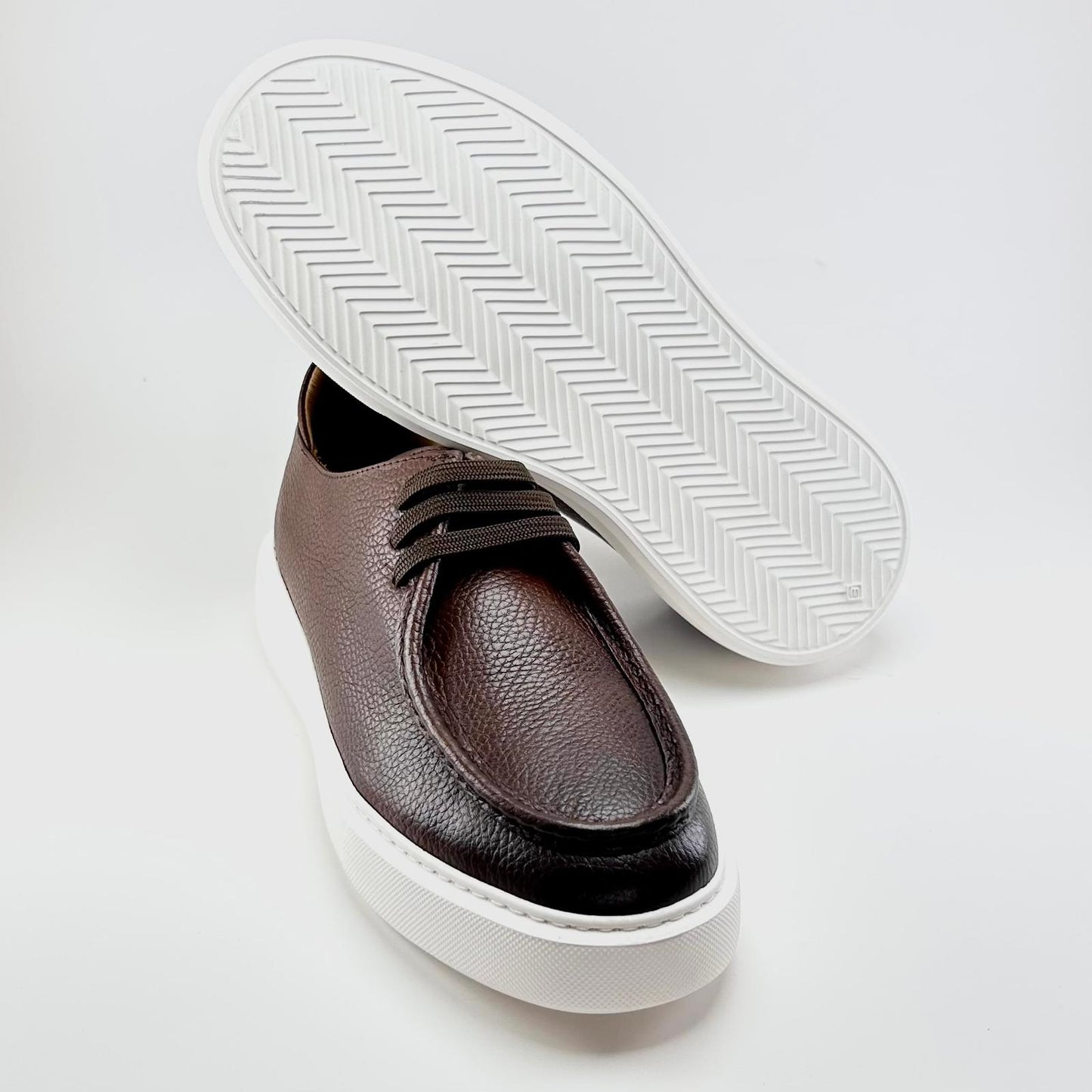 Alza Erkek Hakiki Deri Casual Ayakkabı - Kahverengi Floter