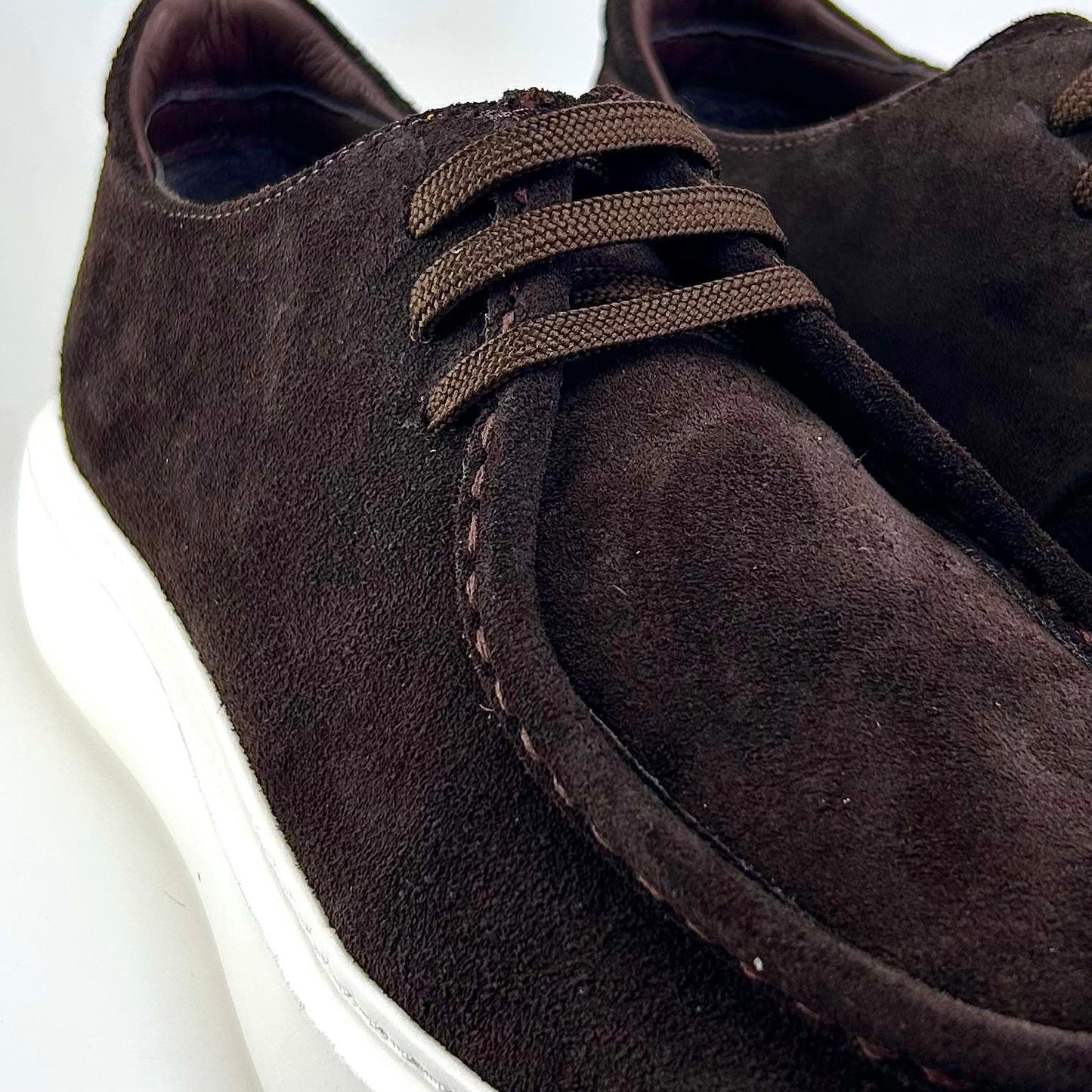 Alza Erkek Hakiki Deri Casual Ayakkabı - Kahverengi Süet