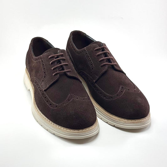 Alza Erkek Hakiki Deri Casual Ayakkabı - Kahverengi Süet