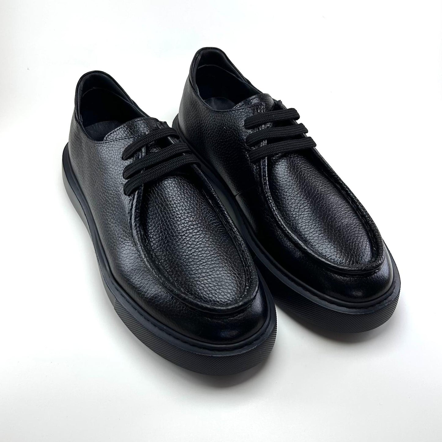 Alza Erkek Hakiki Deri Casual Ayakkabı - Siyah Floter