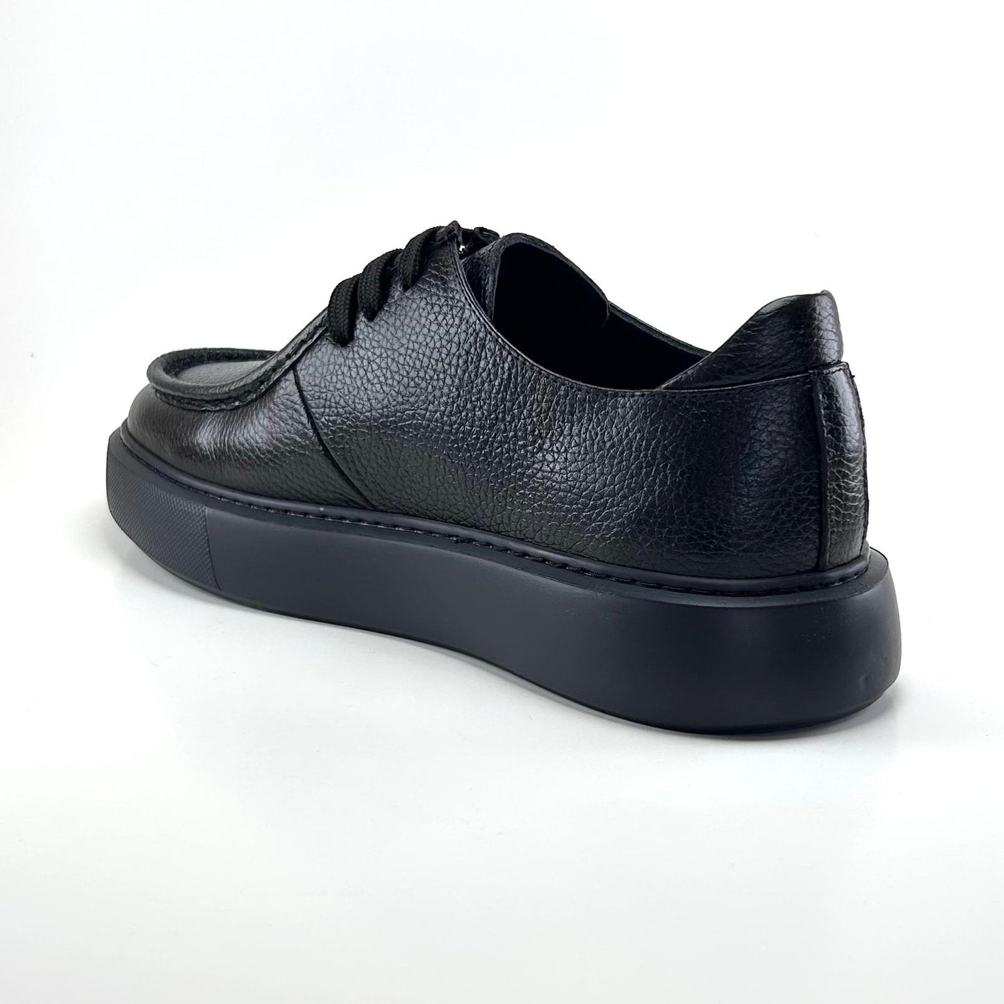 Alza Erkek Hakiki Deri Casual Ayakkabı - Siyah Floter