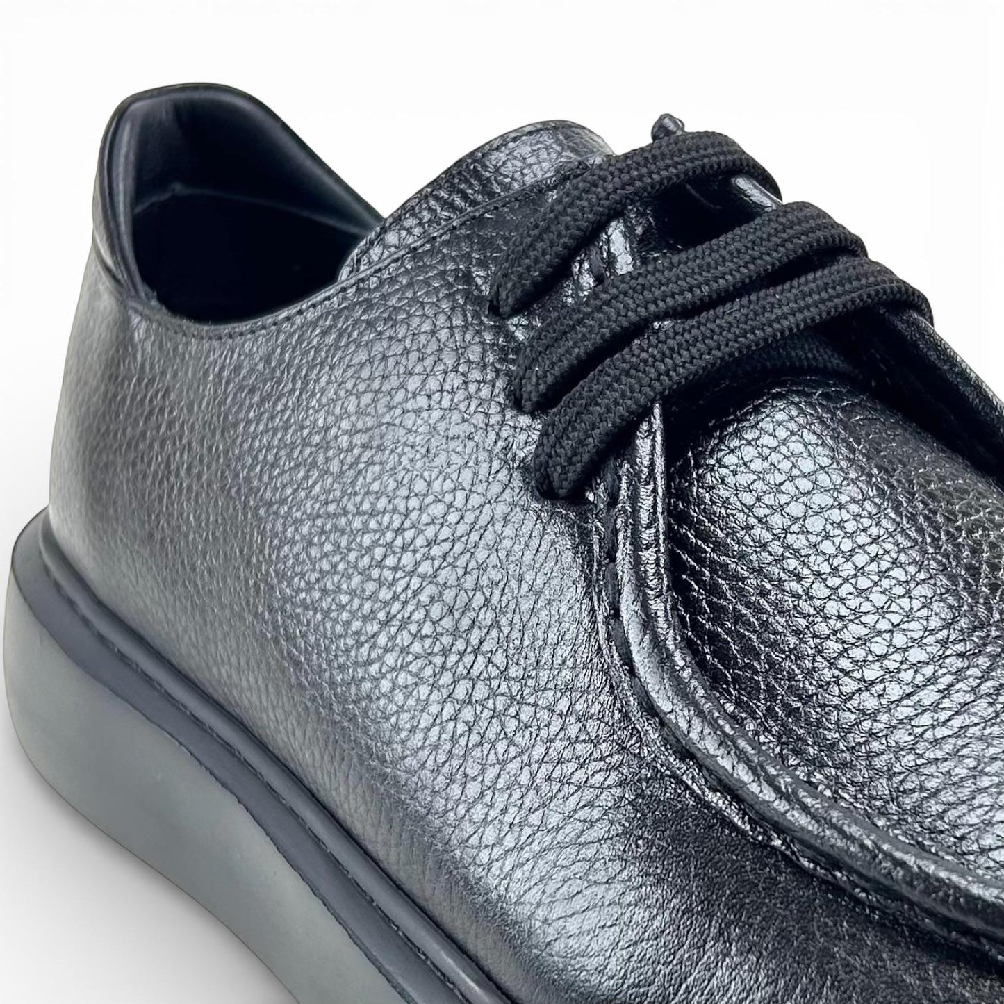 Footcap Sisley - Erkek Hakiki Deri Ayakkabı - Siyah | ALZA