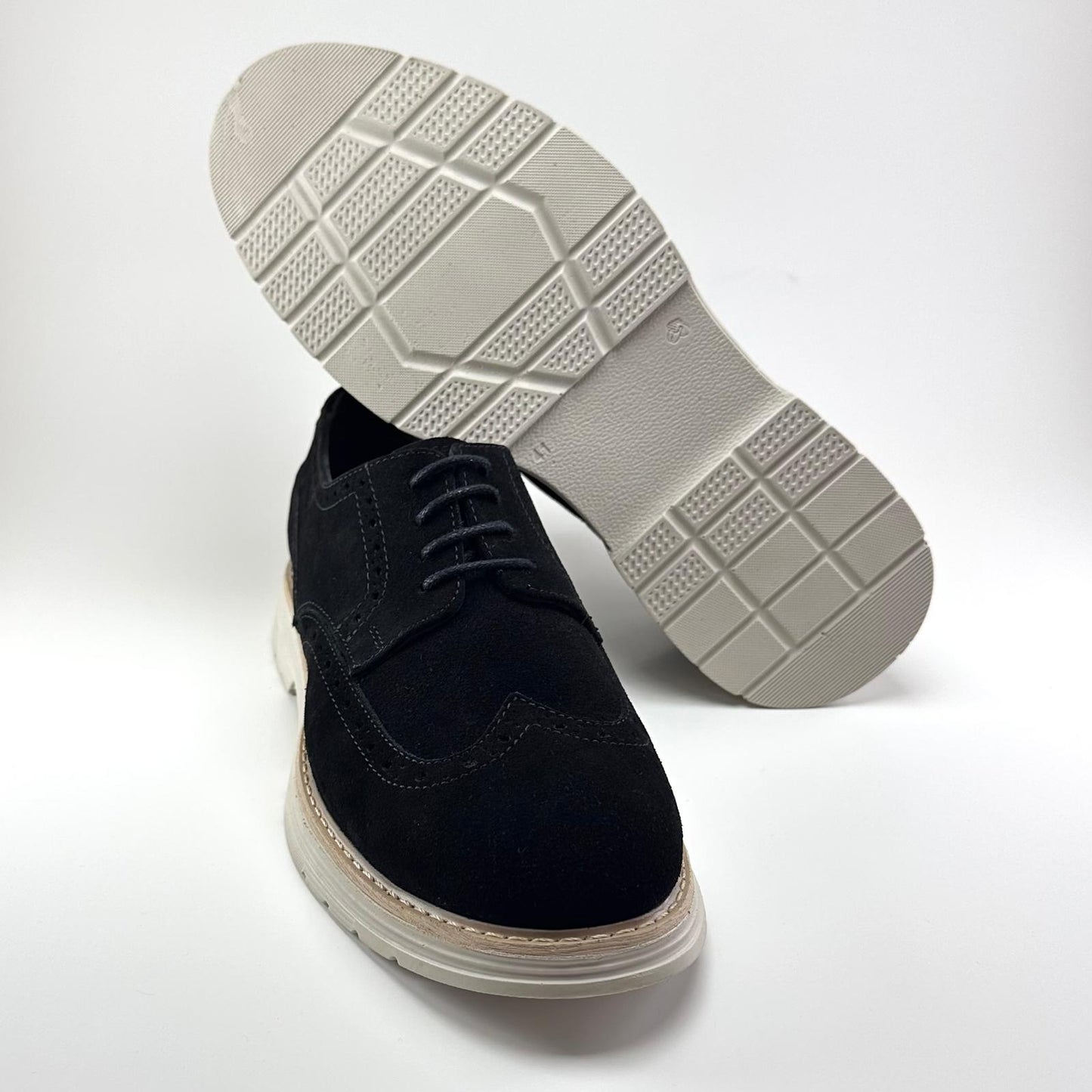 Alza Erkek Hakiki Deri Casual Ayakkabı - Siyah Süet