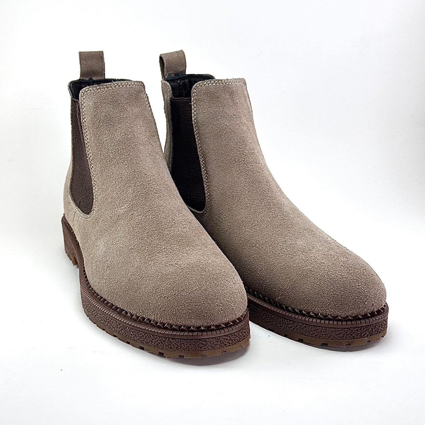 Alza Erkek Hakiki Deri Chelsea Bot - Bej Süet