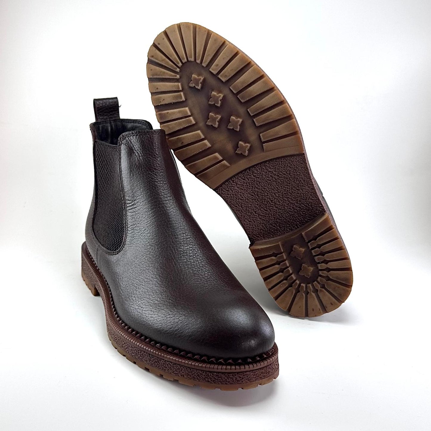 Alza Erkek Hakiki Deri Chelsea Bot - Kahverengi Floter