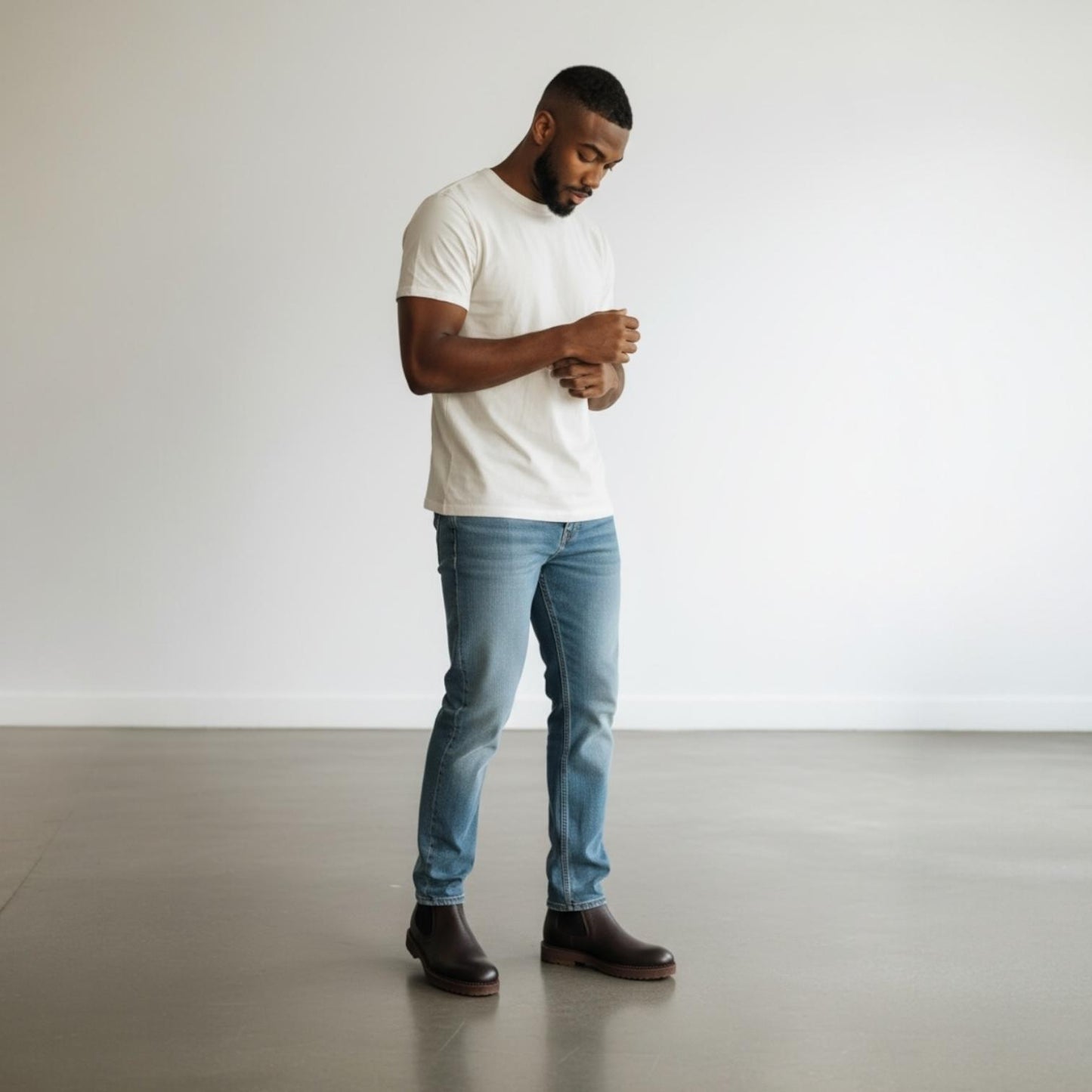 Alza Erkek Hakiki Deri Chelsea Bot - Kahverengi Floter