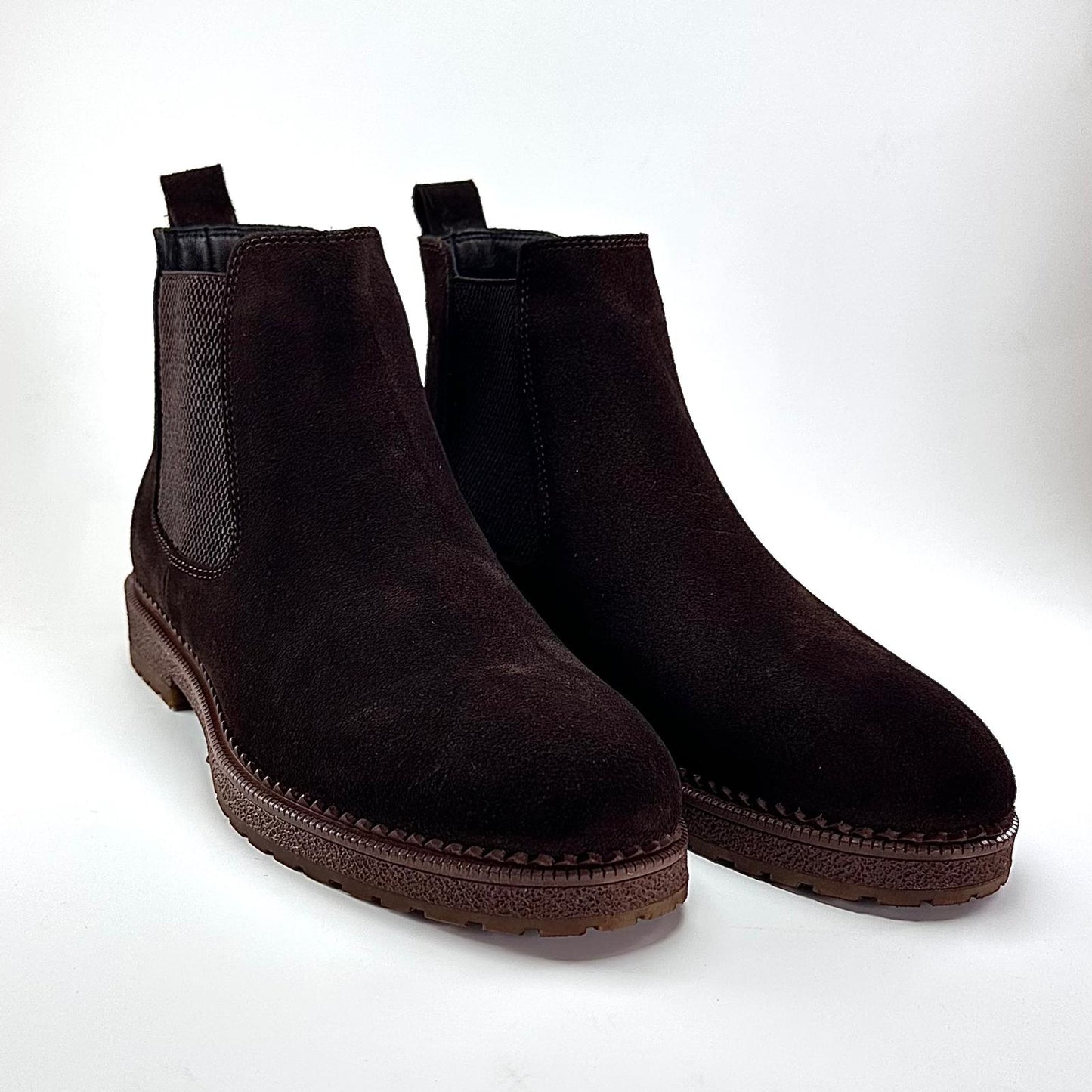 Alza Erkek Hakiki Deri Chelsea Bot - Kahverengi Süet