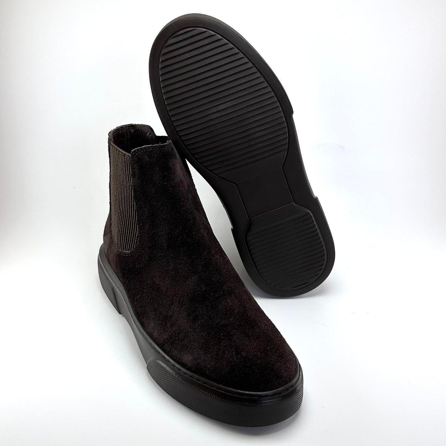 Alza Erkek Hakiki Deri Chelsea Bot - Kahverengi Süet