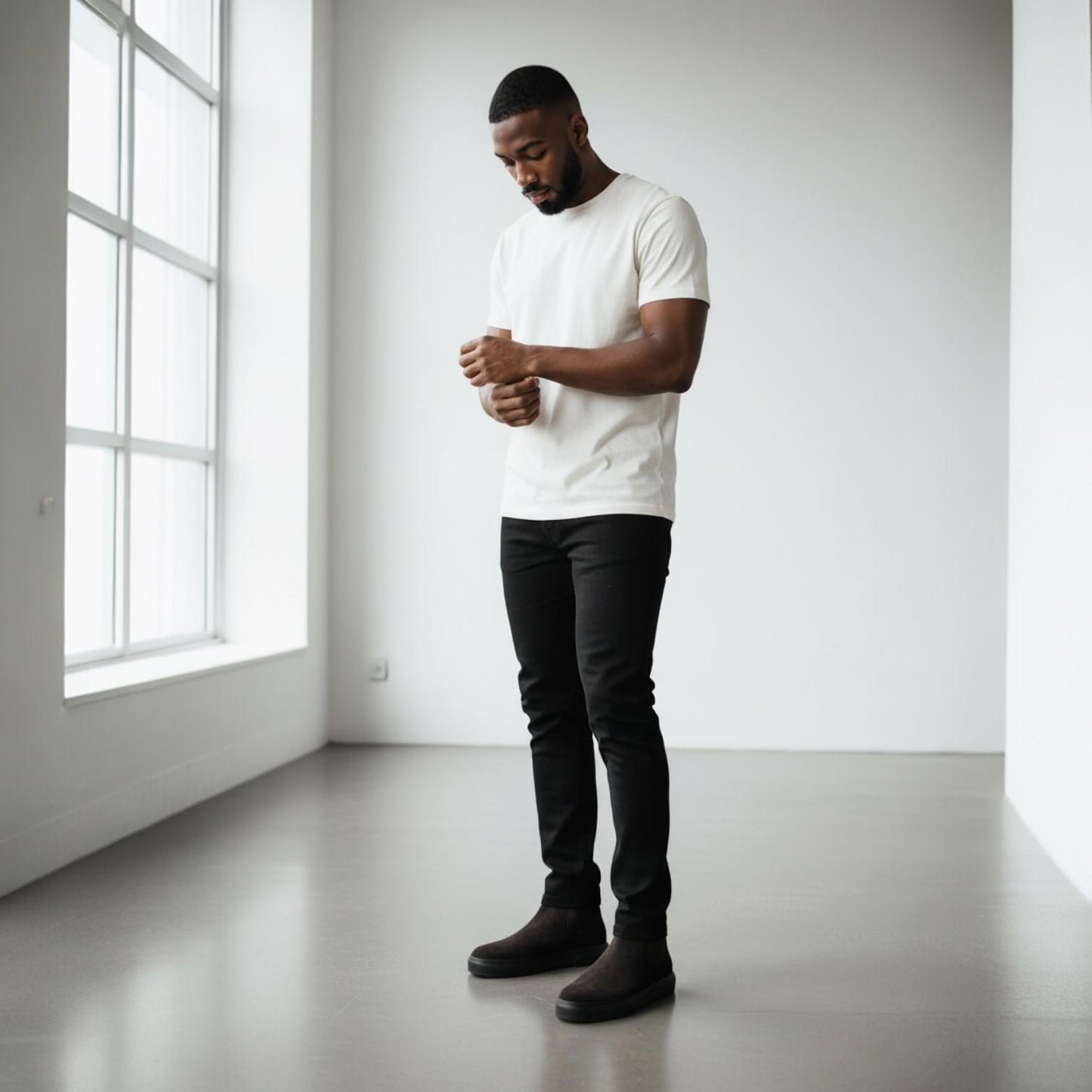 Alza Erkek Hakiki Deri Chelsea Bot - Kahverengi Süet