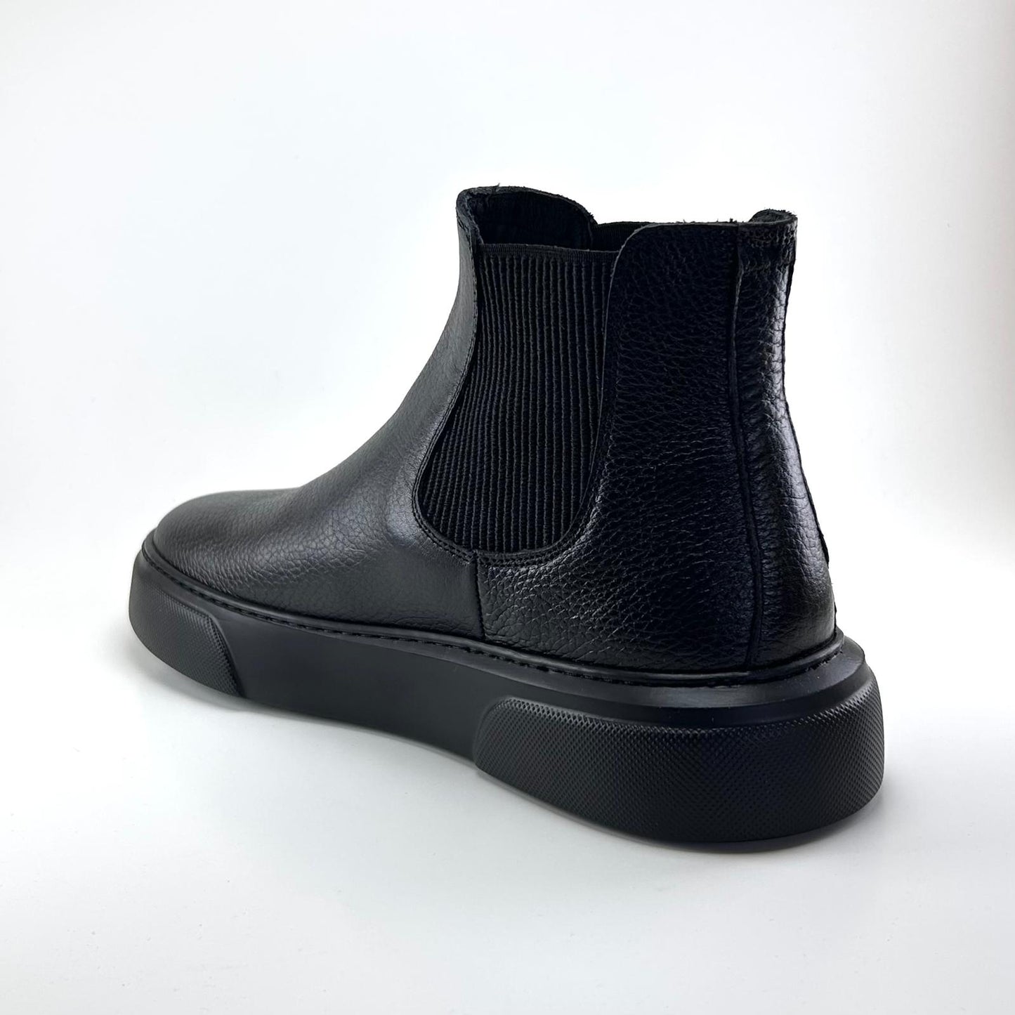 Alza Erkek Hakiki Deri Chelsea Bot - Siyah Floter