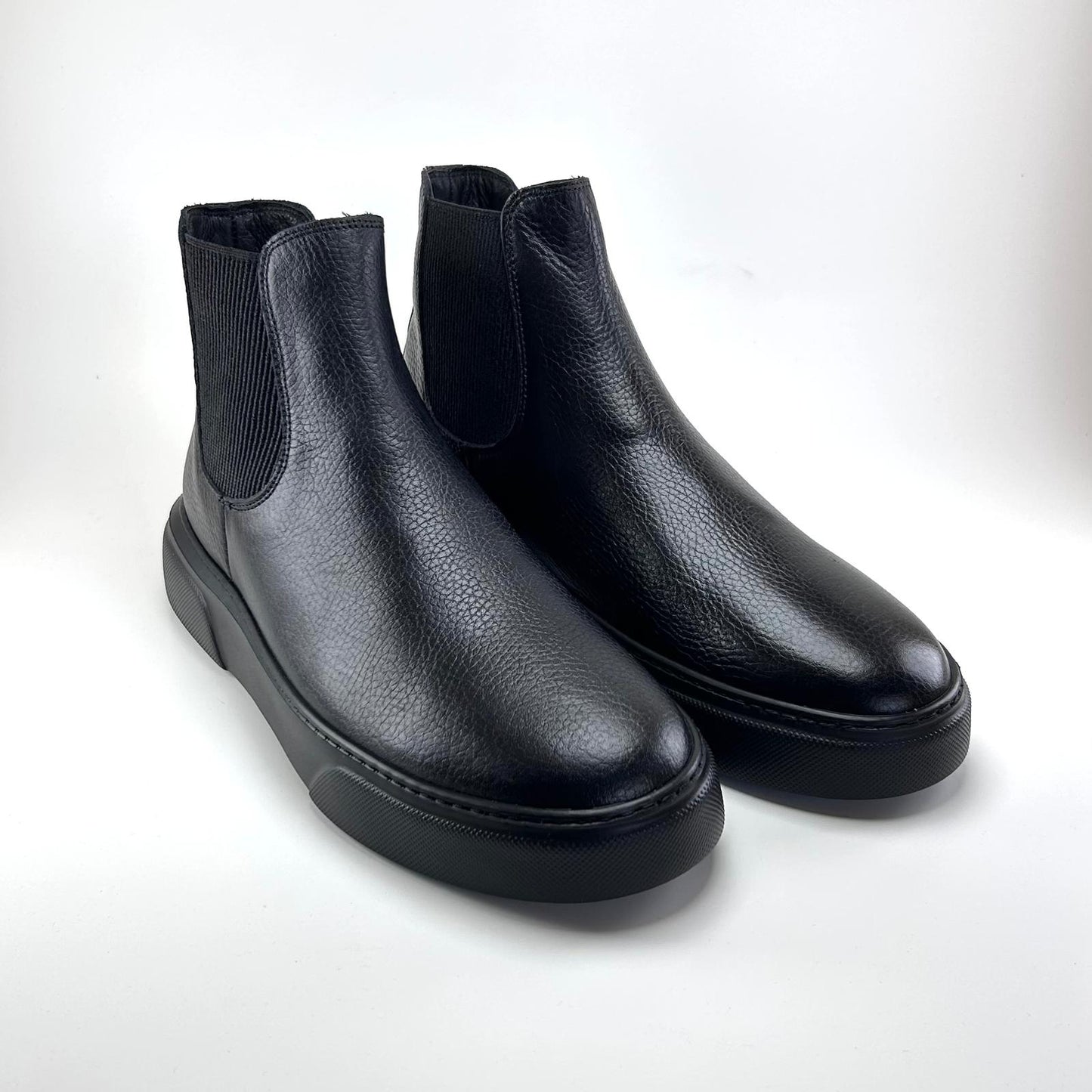 Alza Erkek Hakiki Deri Chelsea Bot - Siyah Floter