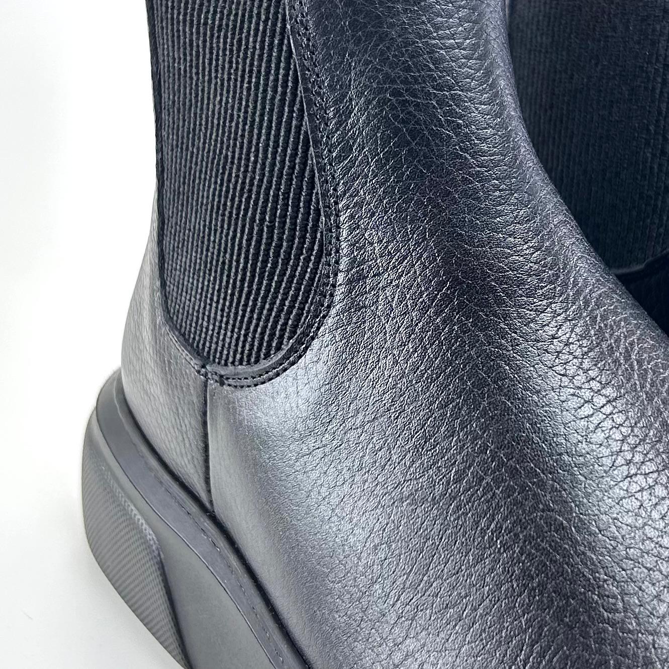 Alza Erkek Hakiki Deri Chelsea Bot - Siyah Floter