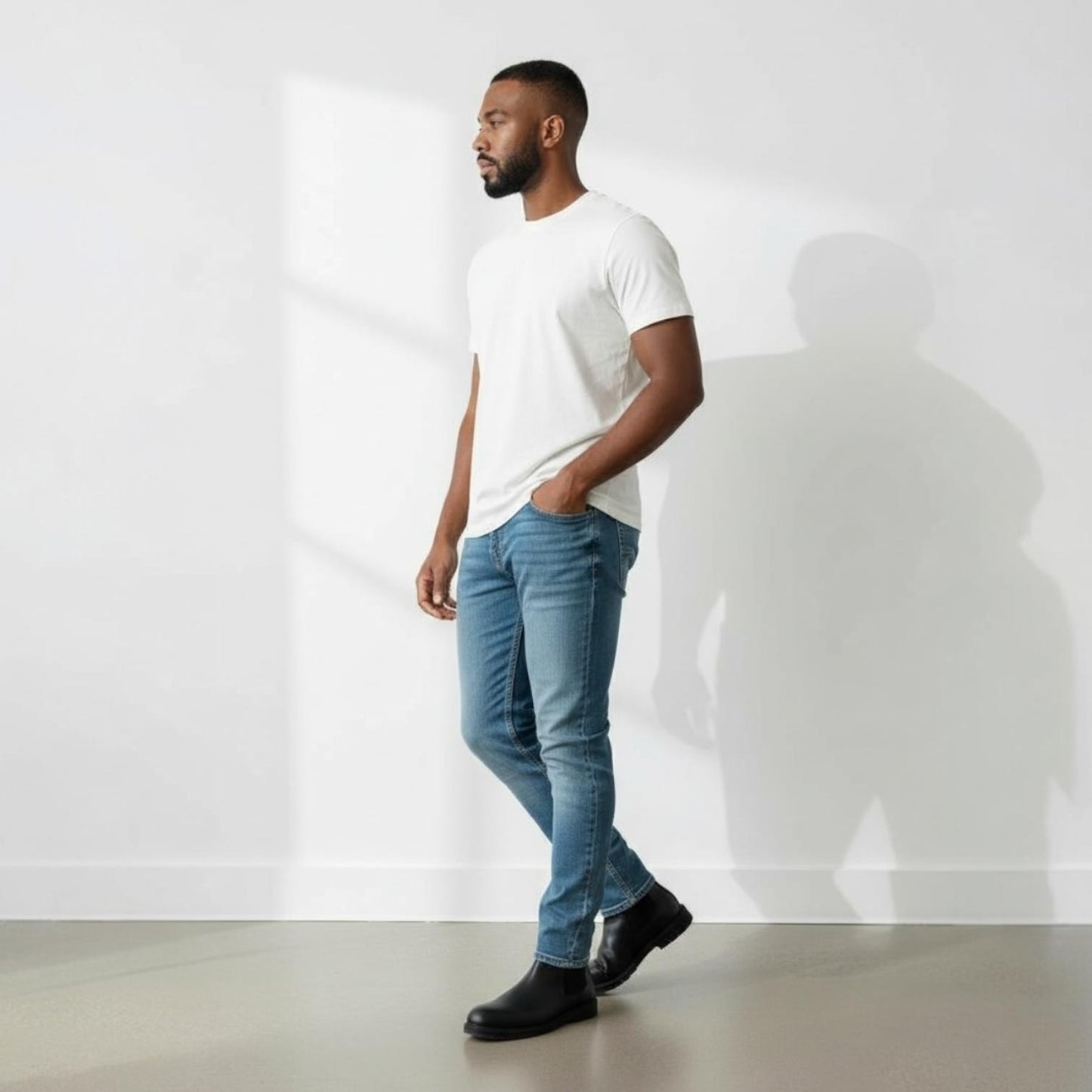 Alza Erkek Hakiki Deri Chelsea Bot - Siyah Floter