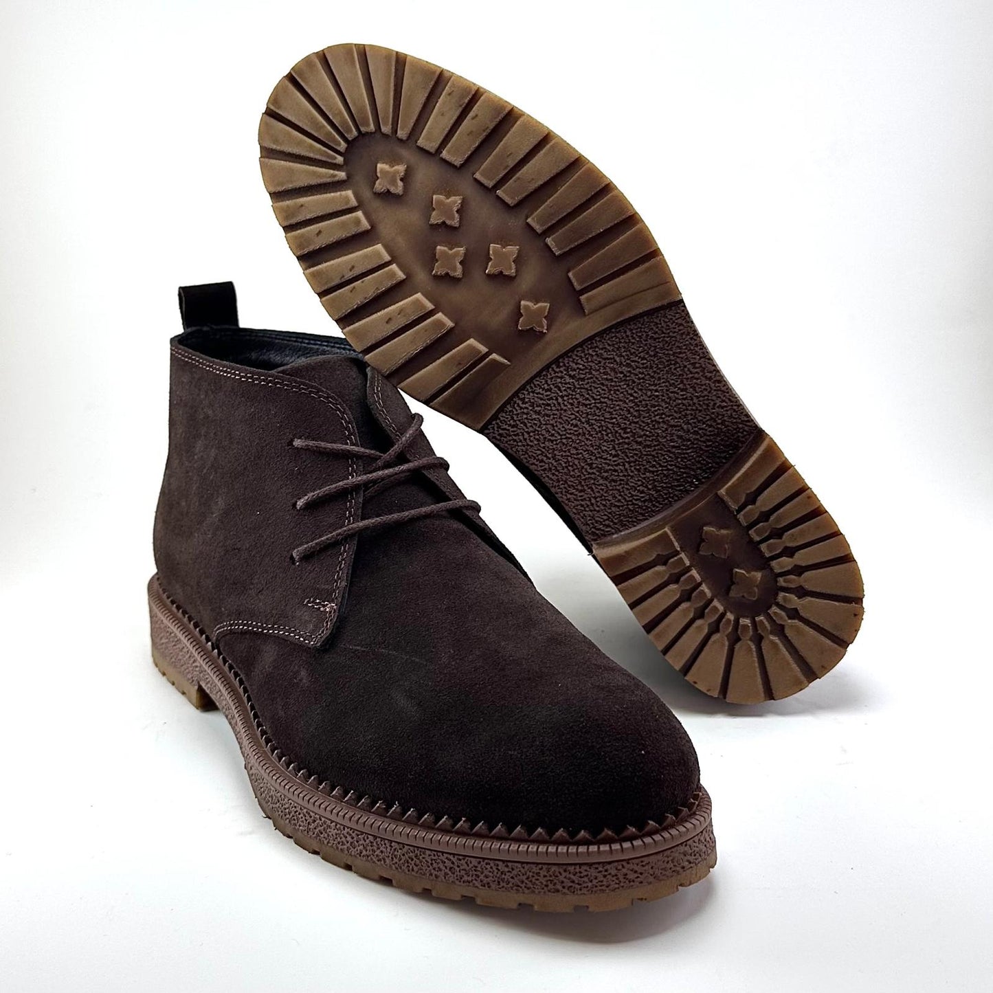 Alza Erkek Hakiki Deri Chelsea Kısa Bot - Kahverengi Süet