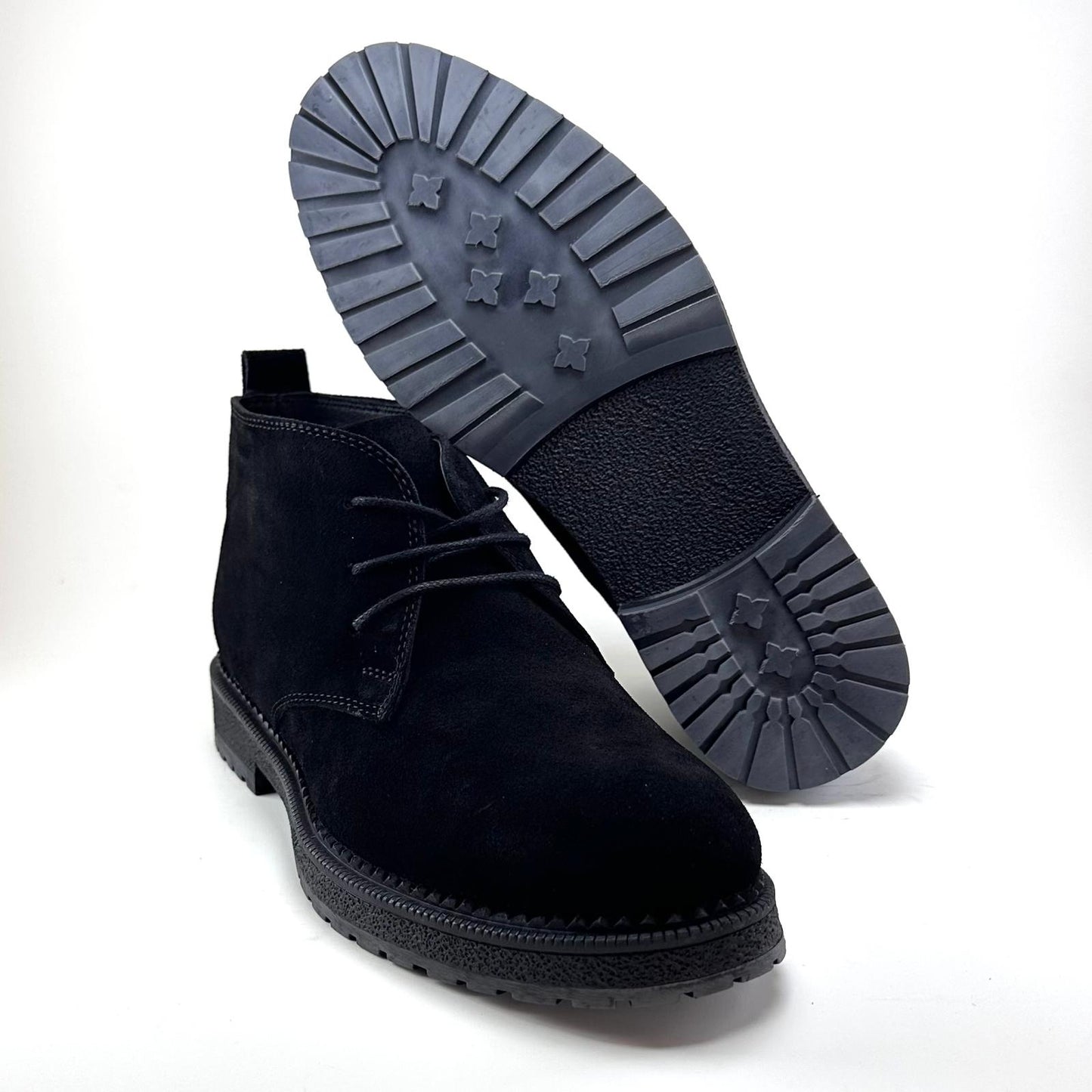 Alza Erkek Hakiki Deri Chelsea Kısa Bot - Siyah Süet