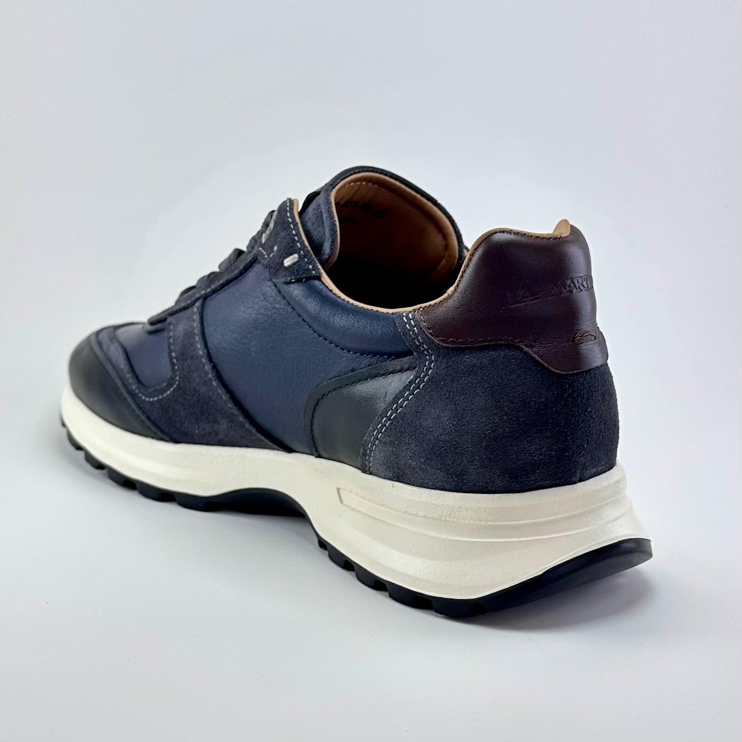 Alza Erkek Hakiki Deri Erkek Sneaker - Lacivert