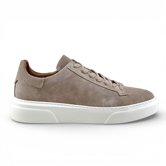 Footcap Erkek Hakiki Deri Sneaker Eva Taban – Bej Süet | ALZA