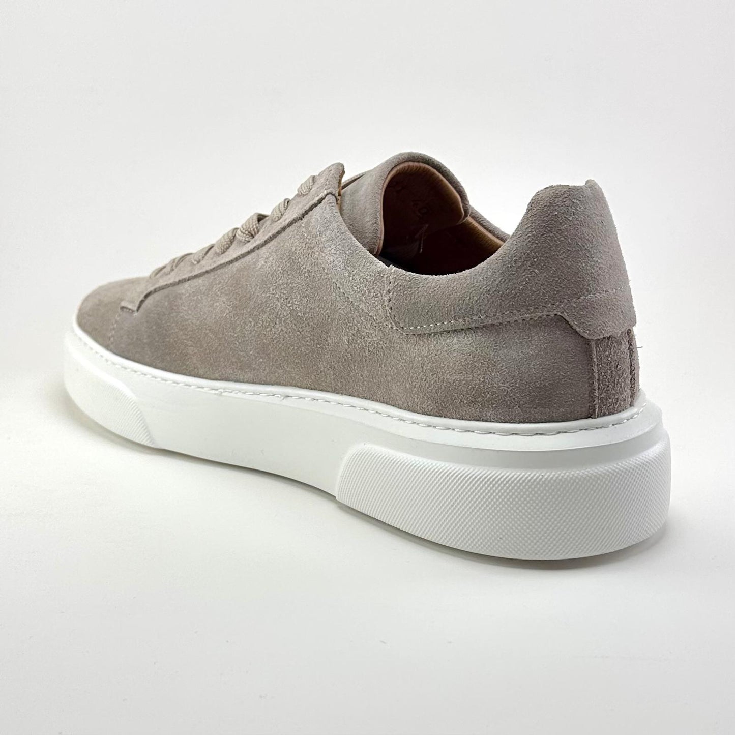 Alza Erkek Hakiki Deri Sneaker - Bej Süet