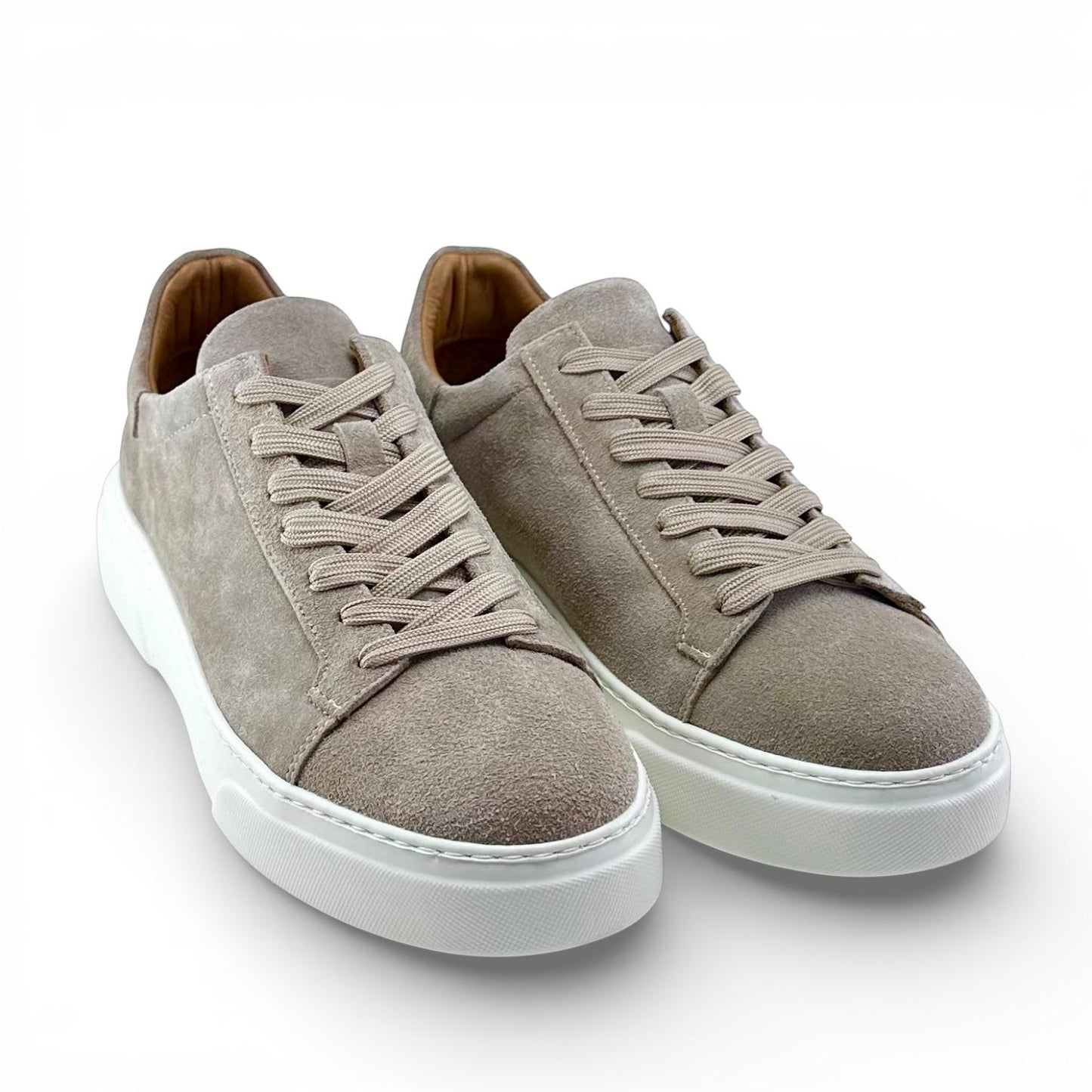 Footcap Erkek Hakiki Deri Sneaker Eva Taban – Bej Süet | ALZA