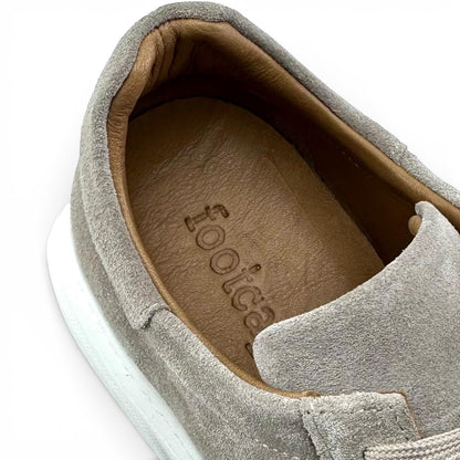 Footcap Erkek Hakiki Deri Sneaker Eva Taban – Bej Süet | ALZA
