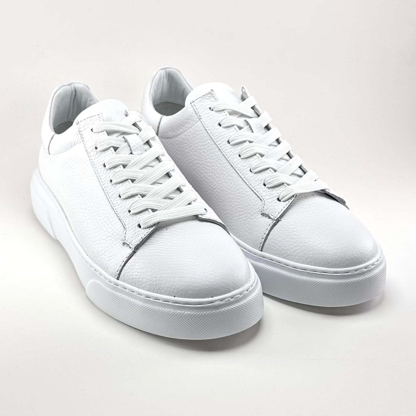 Alza Erkek Hakiki Deri Sneaker - Beyaz Floter