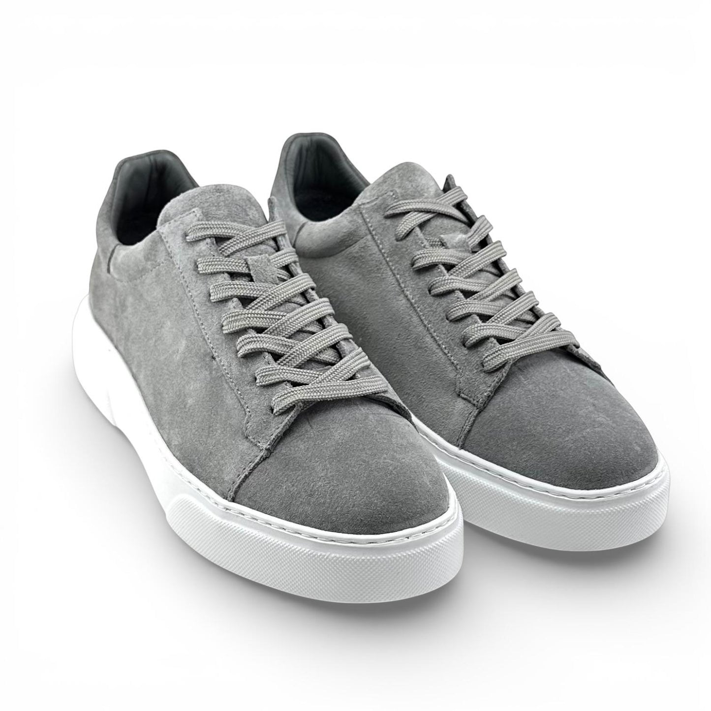Footcap Erkek Hakiki Deri Sneaker Eva Taban – Gri Süet | ALZA