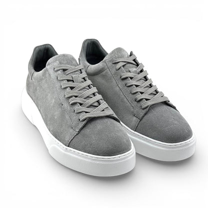 Footcap Erkek Hakiki Deri Sneaker Eva Taban – Gri Süet | ALZA